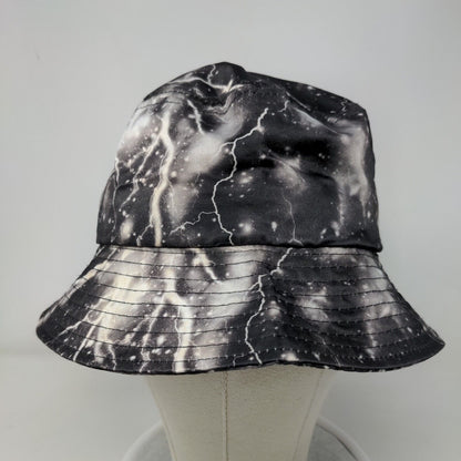 Unbranded Bucket Hat Multicolor XST Lightning Print Outdoor Cotton