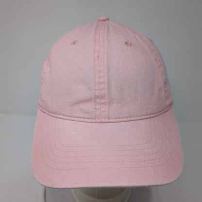 Unbranded Strapback Hat Pink One Size Adjustable Vented Holes 6 Panel Blank