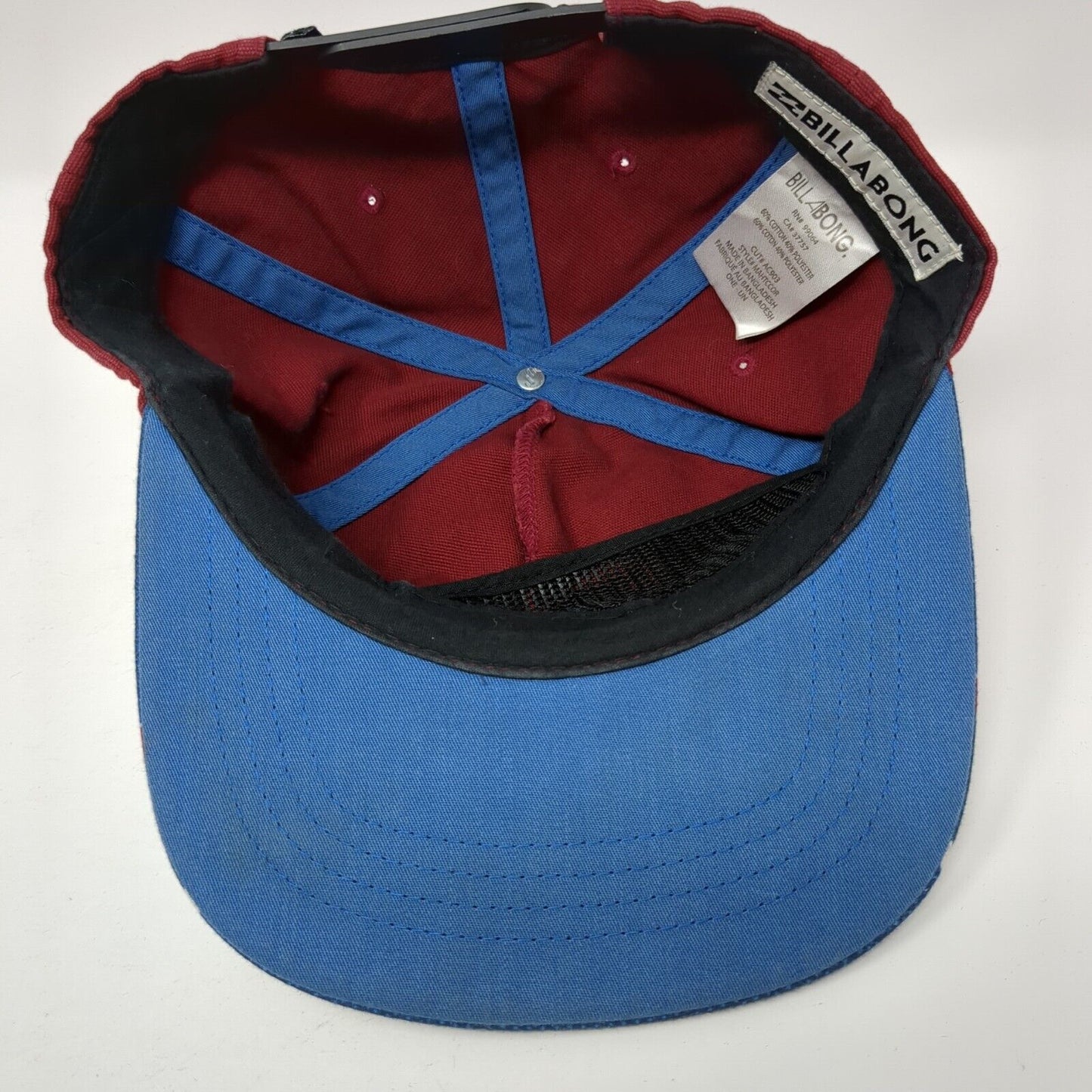 Billabong Snapback Hat Multicolor One Size Adjustable Patch Logo Vented Holes