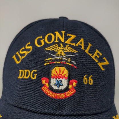 The Corps Men's Snapback Hat Blue Embroidered USS Gonzalez Dog 66 Scrambled Eggs