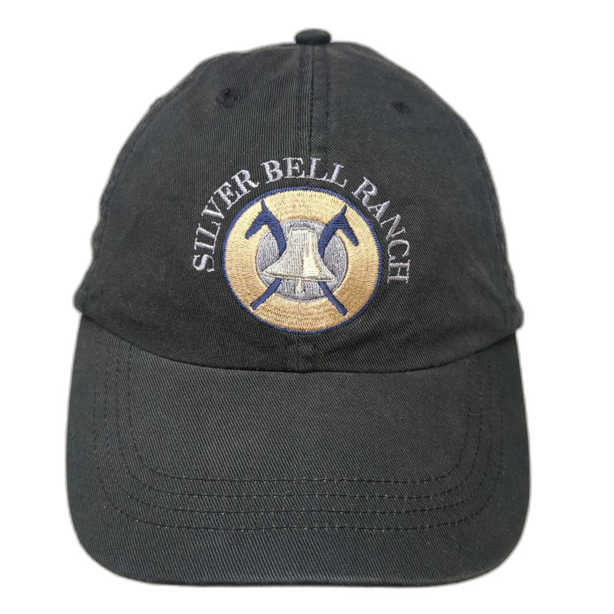 Alternative Apparel Baseball Cap Black One Size Silver Bell Ranch Hat Slideback