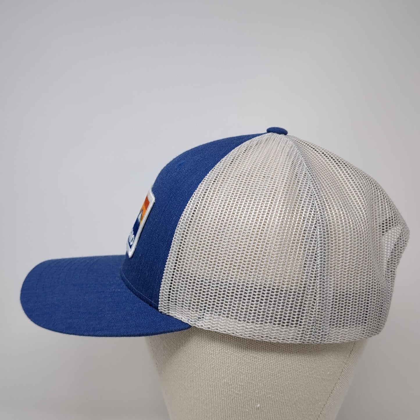 Idaho Patch Snapback Mesh Back Trucker Hat Blue Large Colorblock Outdoor