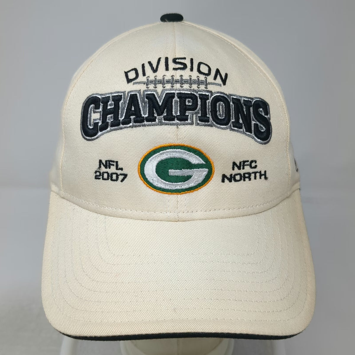 Reebok Green Bay Packers NFL Beige One Size 2007 Division Champions Playoffs Hat