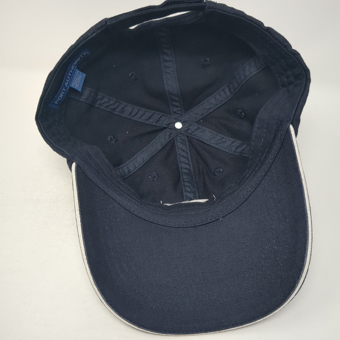 The YMCA Strapback Baseball Cap Blue OS Adjustable Embroidered Port Authority