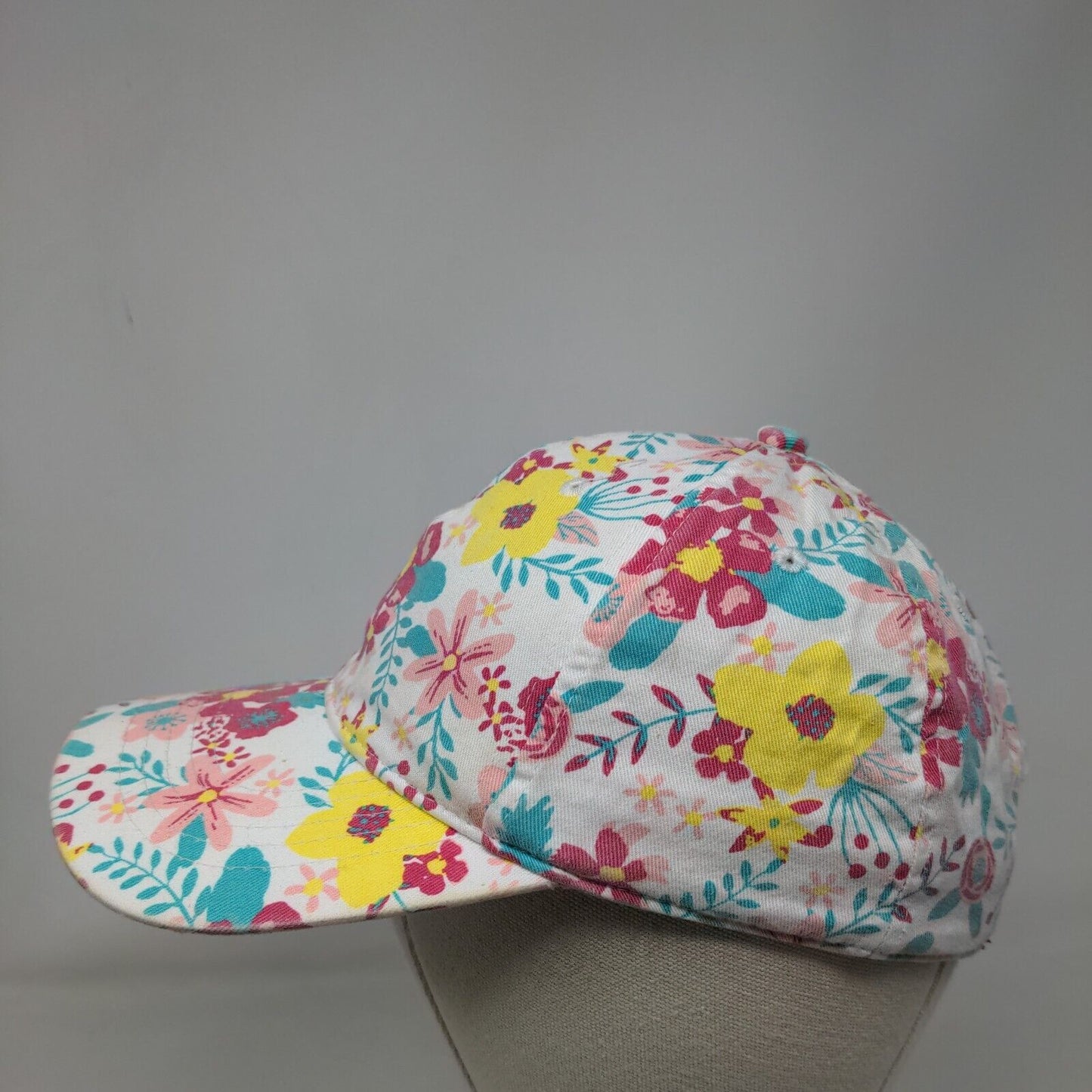 Unbranded Floral Print Strapback Hat Multicolor OSFM Adjustable 6 Panel