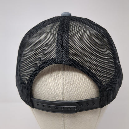 Scheels Meridian ID Patch Snapback Trucker Hat Gray One Size Mesh Back