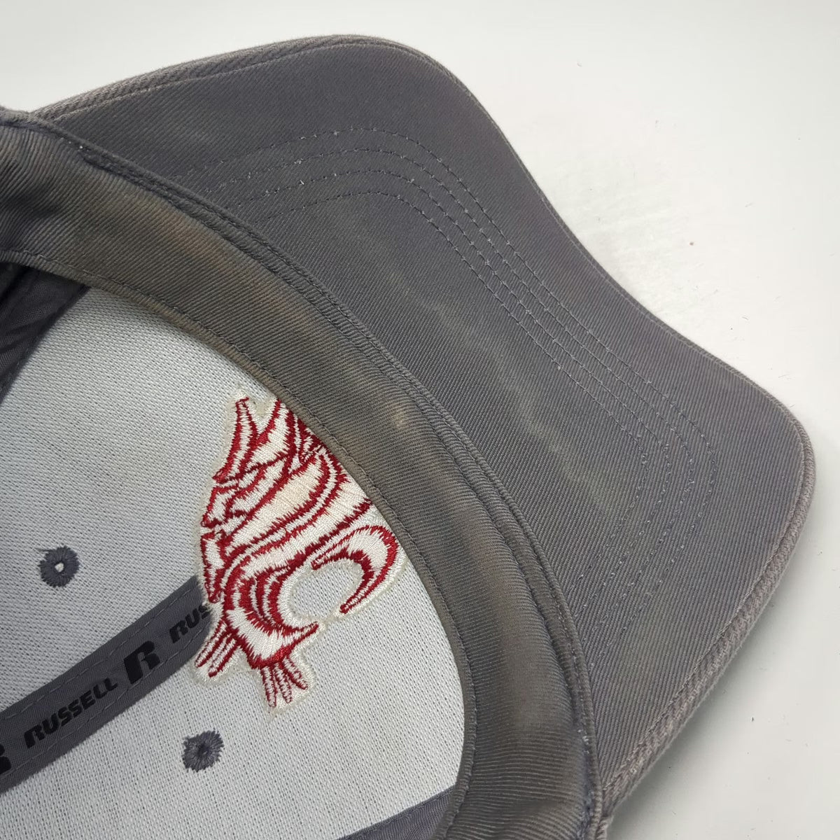 Washington State Cougars NCAA Russell Gray One Size Strapback Cap Hat WSU Logo