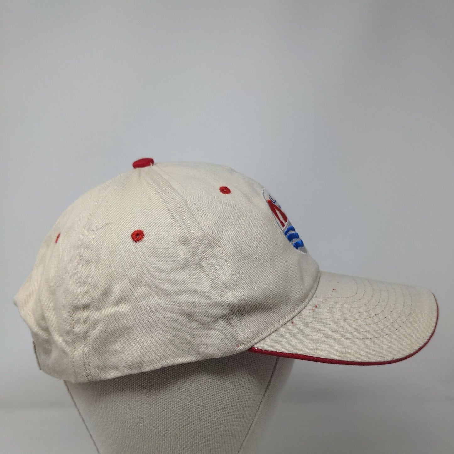 UGWA Strapback Hat Tan OSFA Embroidered Adjustable 6 Panel Hit Wear