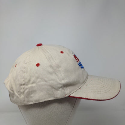 UGWA Strapback Hat Tan OSFA Embroidered Adjustable 6 Panel Hit Wear