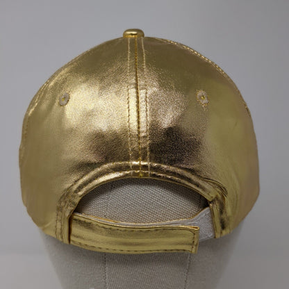 Unbranded Strapback Hat Yellow One Size Adjustable Metallic Blank