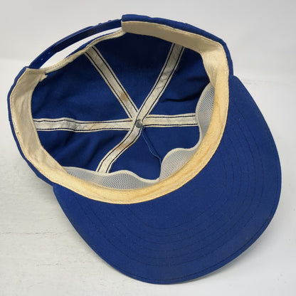 Canadian Geese Blue 5 Panel Hat One Size Snapback Embroidery Birds Wildlife