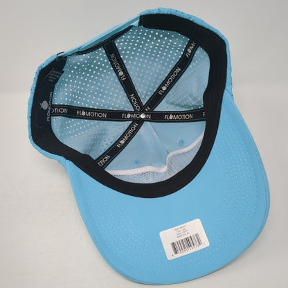 Rum Club Flomotion Snapback Cap Blue One Size Adjustable Mesh Back 6 Panel