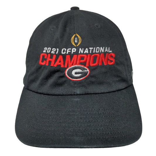 Georgia Bulldogs Slideback Hat Black OSFA 2021 CFP Champions '47 Brand NCAA