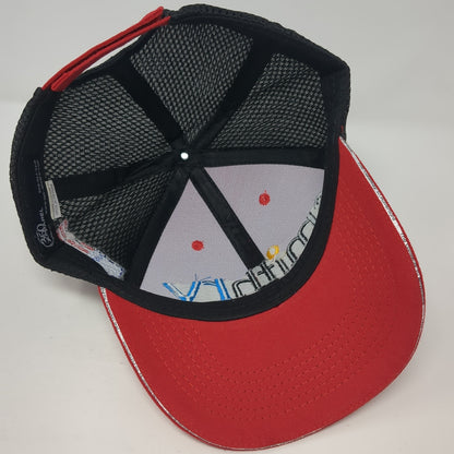SmithRV Strapback Baseball Cap Red One Size Adjustable Patriotic 360 Apparel