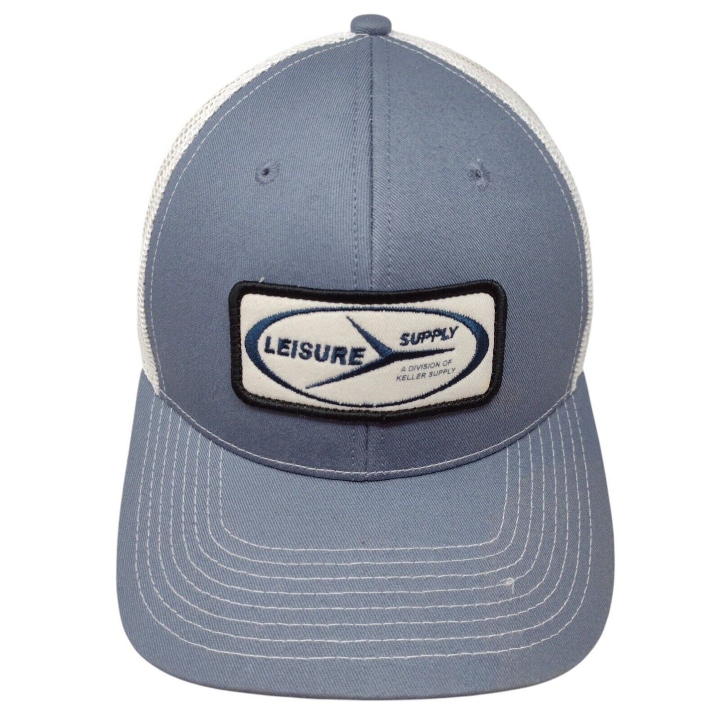 Leisure Supply HASA Snapback Trucker Hat Blue OSFM Adjustable Mesh Fahrenheit