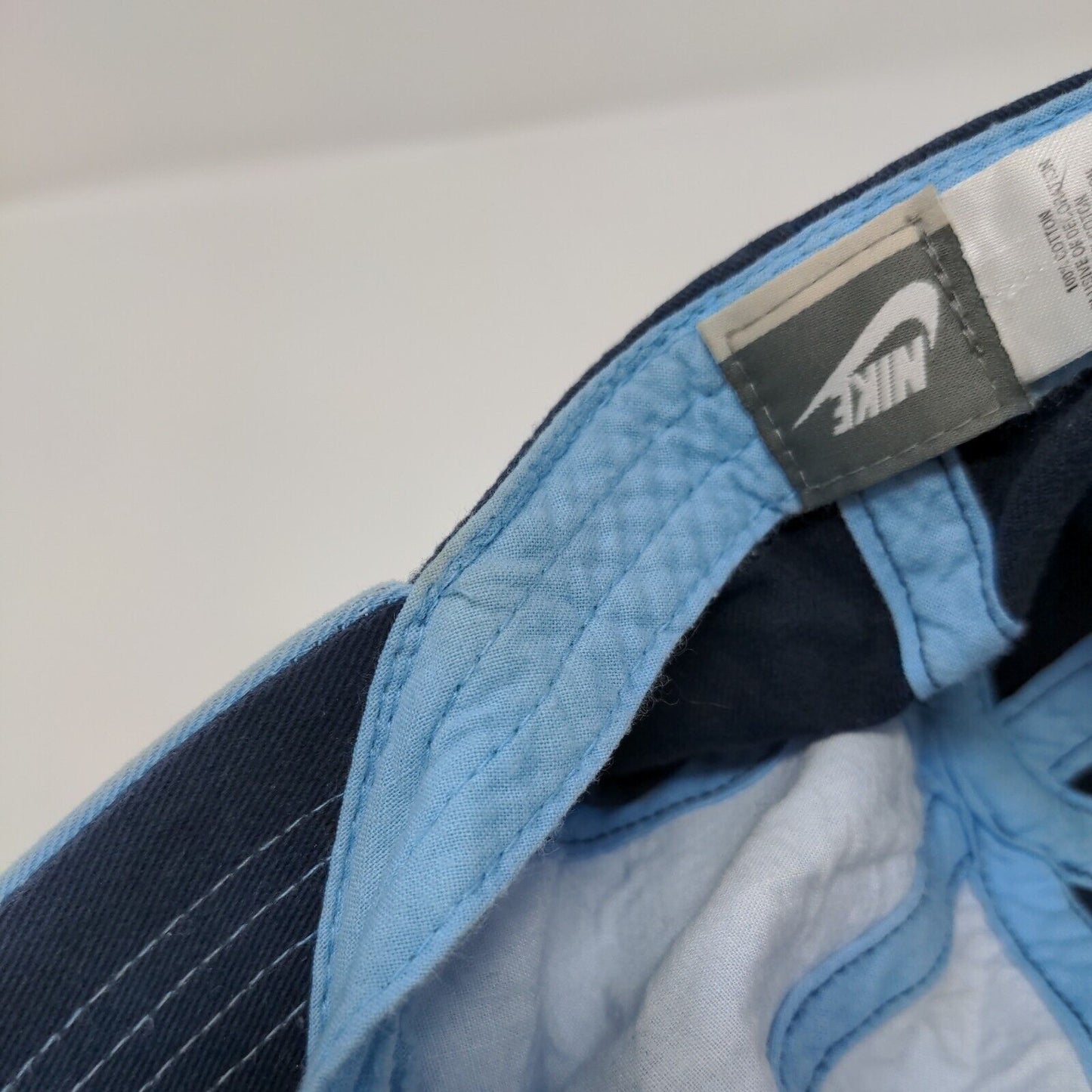 Nike Child Strapback Hat Blue One Size Adjustable Embroidered Swoosh Logo Cotton