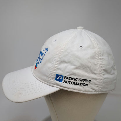 Ivory Albertsons Boise Open Golf Hat White Blue One Size Baseball Cap Slideback
