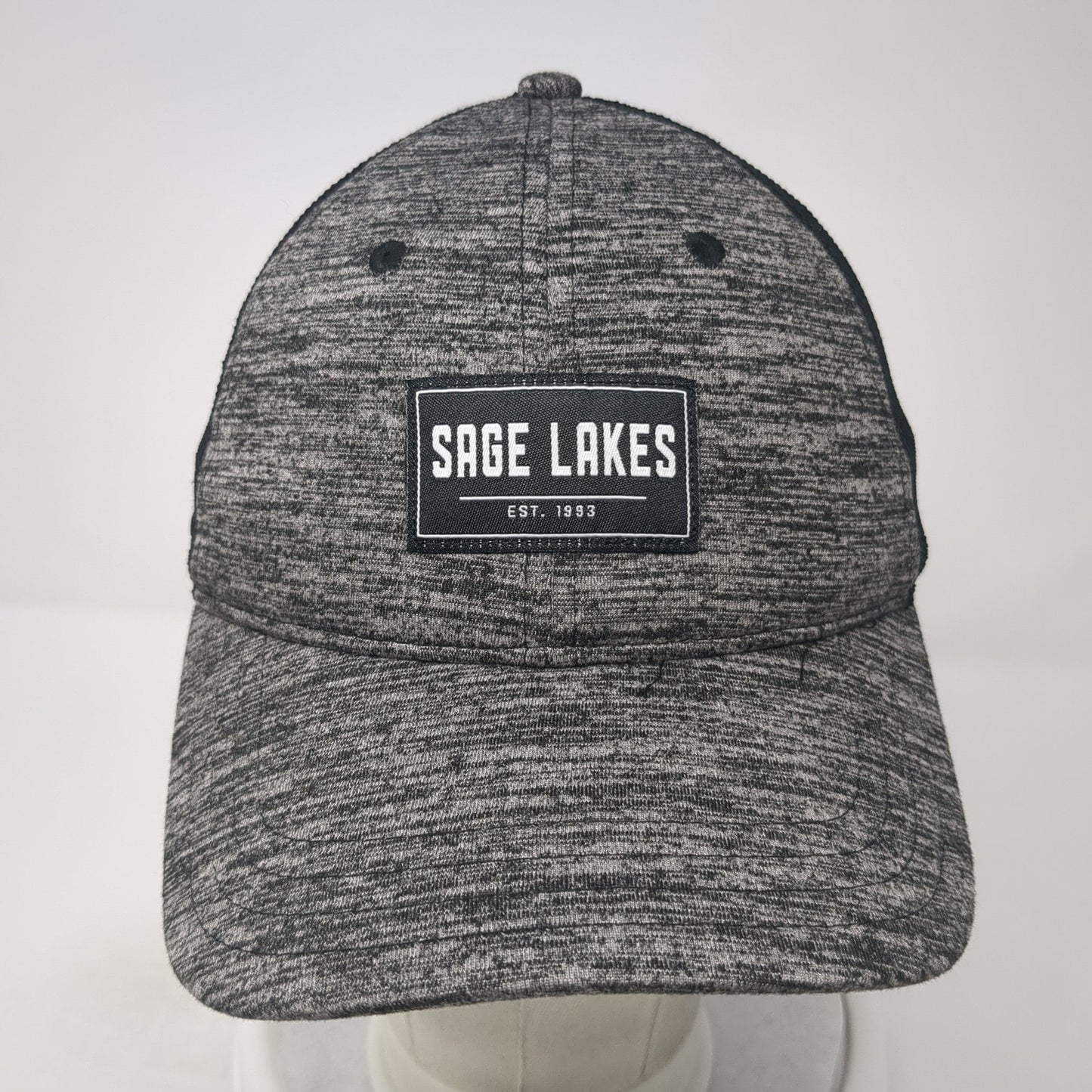 Sage Lakes Snapback Trucker Hat Gray One Size Adjustable Mesh Back Pukka