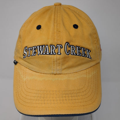 Stewart Creek Slideback Hat Yellow One Size Adjustable Embroidered