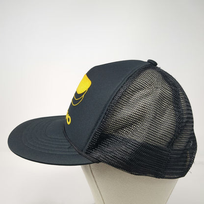 Capital Trucker Hat Black One Size Plano Fishing Tackle Box Mesh Snapback