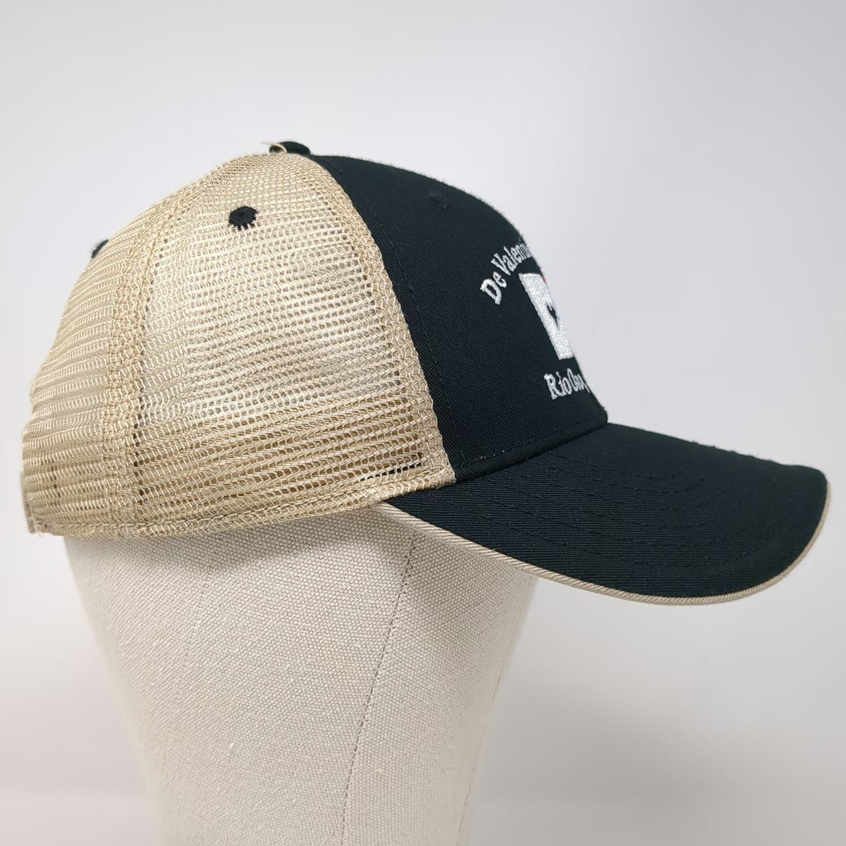Otto Baseball Cap Black OSFM De Valentine Orchards California Mesh Strapback Hat