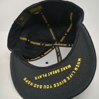 Baseballism Baseball Cap Black 7 1/4 Lemon Bad Hops Graphic Fitted Flat Brim Hat