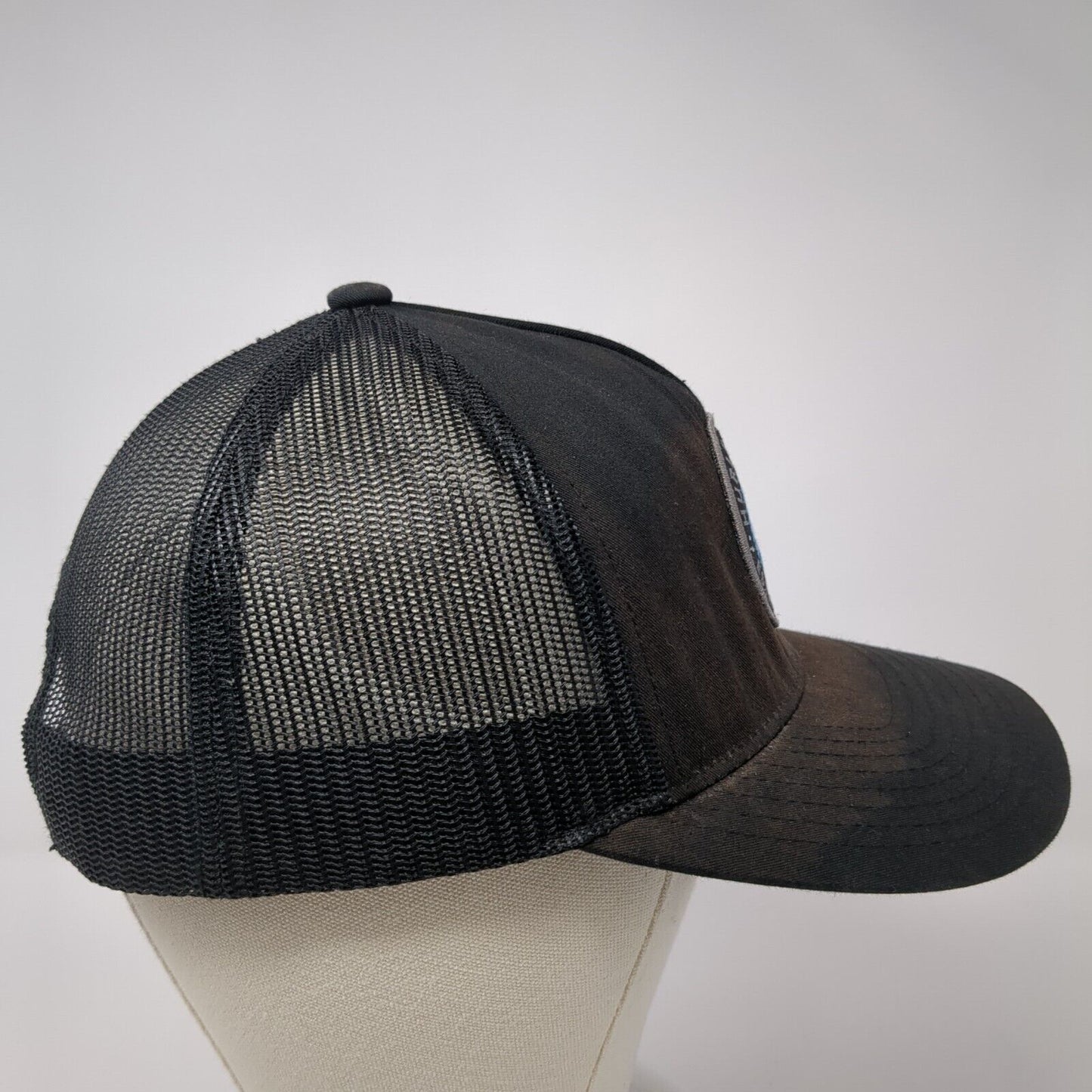 Hurley Supply Snapback Mesh Back Trucker Hat Black One Size Yupoong