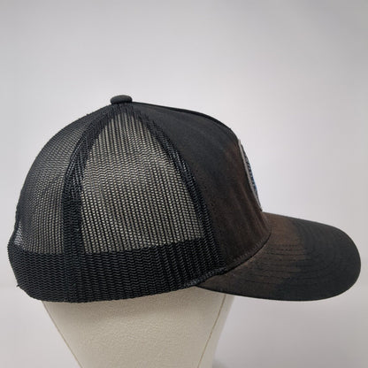 Hurley Supply Snapback Mesh Back Trucker Hat Black One Size Yupoong