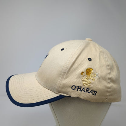 Ashworth Baseball Cap Beige L-XL Golf Swing O'Haras Lion Logo Hat Stretch