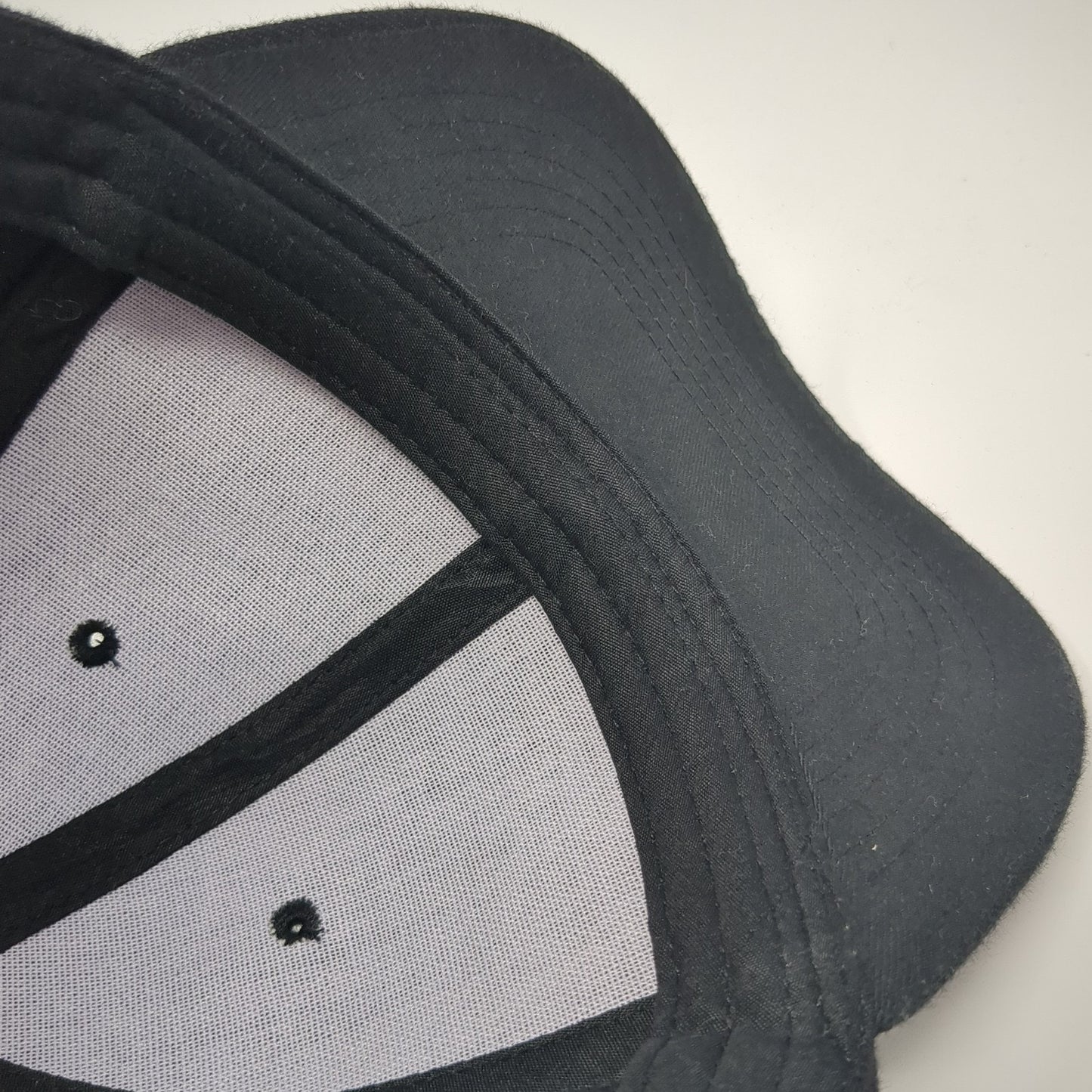 Unbranded Baseball Cap Black One Size Adjustable Vented Holes 6 Panel Blank