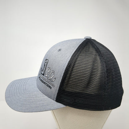 Jae Foundation Snapback Trucker Hat Gray OS Adjustable 110 Flexfit Mesh Back