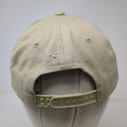 Mega Cap Baseball Cap Beige One Size UCP Logo Snapback 100% Cotton 6 Panel Hat