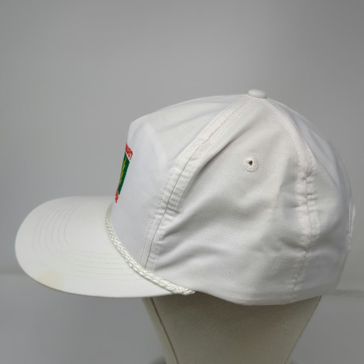 Head To Toe Trucker White Hat Western Farm Service Rope Snapback Farming Vintage