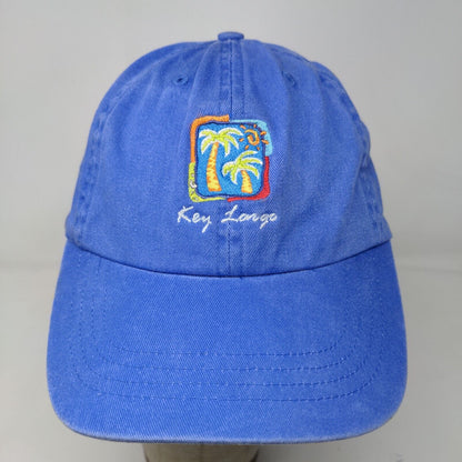 Ouray Men's Strapback Hat Blue Adjustable Embroidered Key Longo Hat Cotton