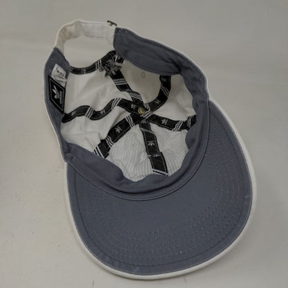 Adidas Men's Slideback Hat White Size OSFA Embroidered Trefoil Logo Cotton