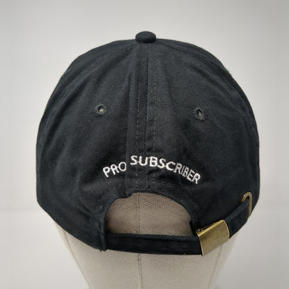 GQ Proud Subscriber Slideback Hat Black One Size Adjustable Embroidered