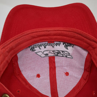 Red Baseball Cap One Size REC Fabricators Inc Embroidered Logo Slideback Hat