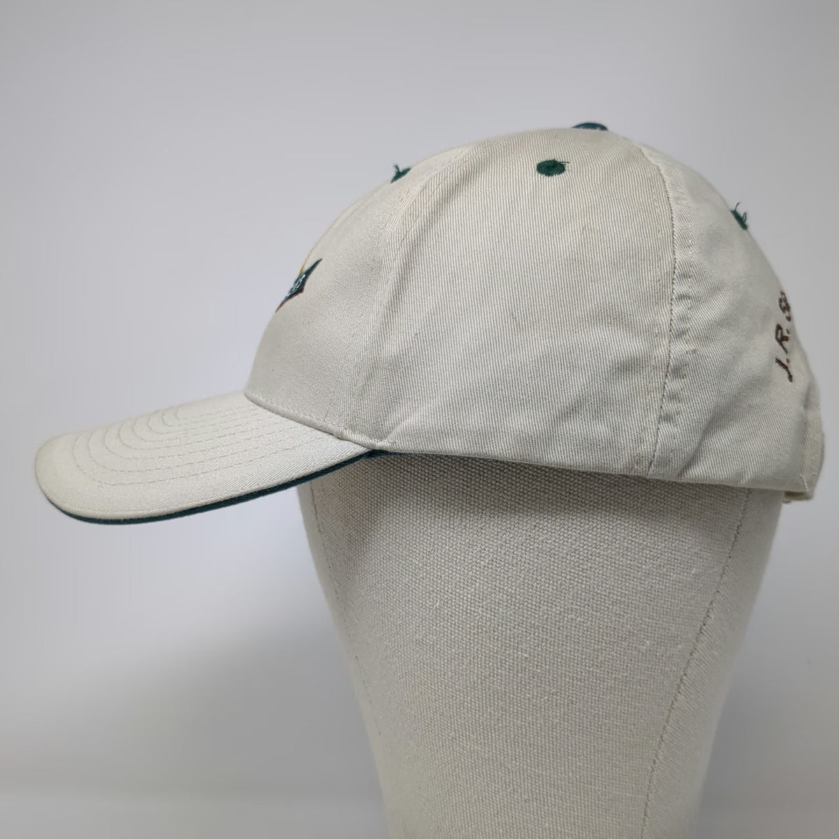 Simplot Baseball Cap Beige One Size Grower Solutions JR Company Adjustable Hat