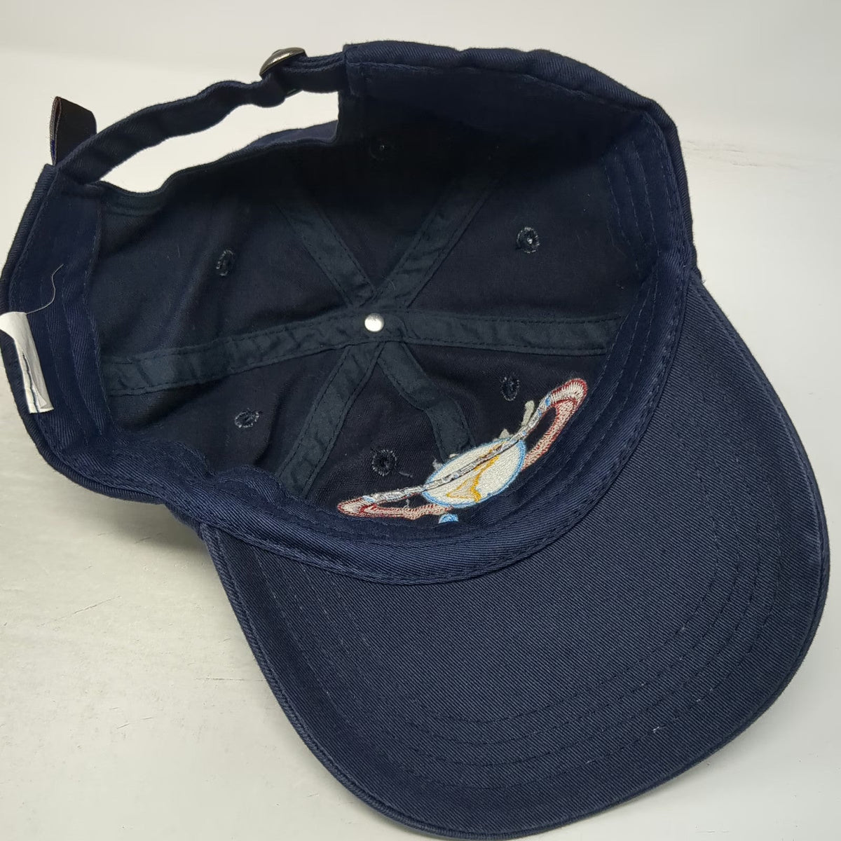 Total Energy Baseball Cap Blue OSFM Globe Logo Worldwide Services Slideback Hat