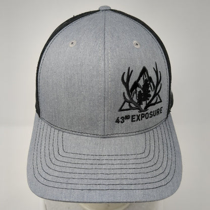 43rd Exposure Valor Trailers Snapback Trucker Hat Gray One Size Mesh Back