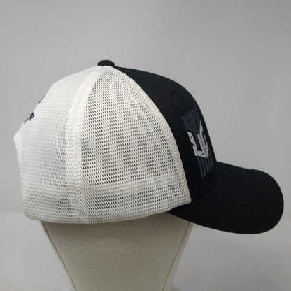 Port Authority Trucker Hat Black One Size Northwest Safety UC Flag Mesh Snapback