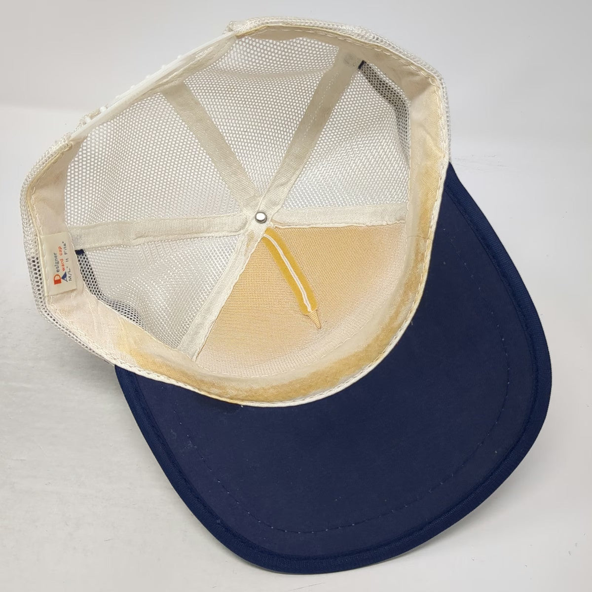 Designer Ward Cap Trucker Hat White L Million Dollar Cowboy Bar Mesh Snapback