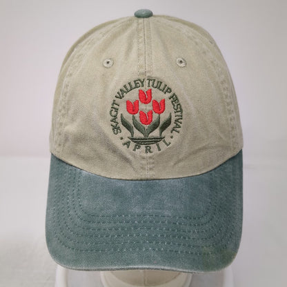 Port Authority Baseball Cap Beige One Size Skagit Valley Tulip Festival Logo Hat
