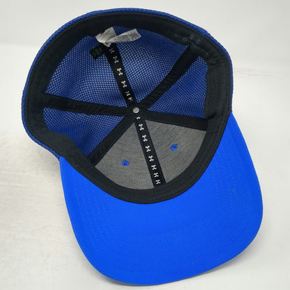 Under Armour Baseball Cap Blue XL Mesh Back Stretch Fit Classic Fit Sport Hat