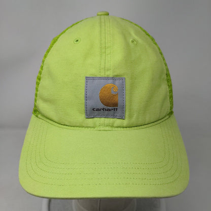 Carhartt Mesh Back Snapback Trucker Hat Green Size OS 100% Cotton Patch Logo