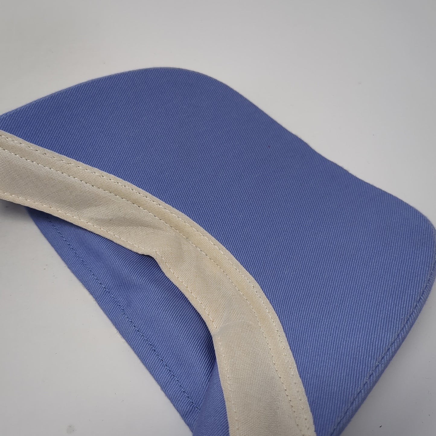 Unbranded Strapback Visor Hat Blue One Size Adjustable Striped Outdoor
