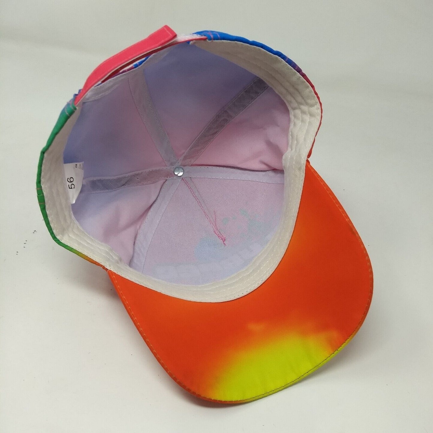 Slurpee Strapback Hat Multicolor OSFA Adjustable Tie Dye Paint Splatter