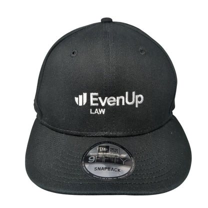 EvenUp Law Snapback Hat Black One Size Adjustable New Era 9Fifty
