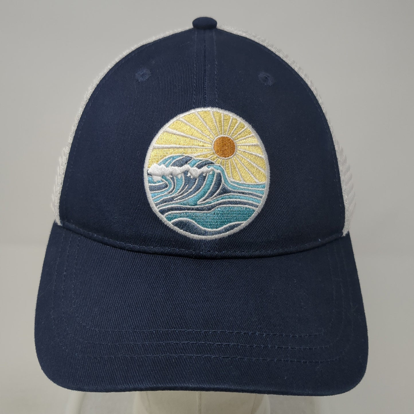 NIC '23 Snapback Trucker Hat Blue One Size Adjustable Embroidered Mesh Back