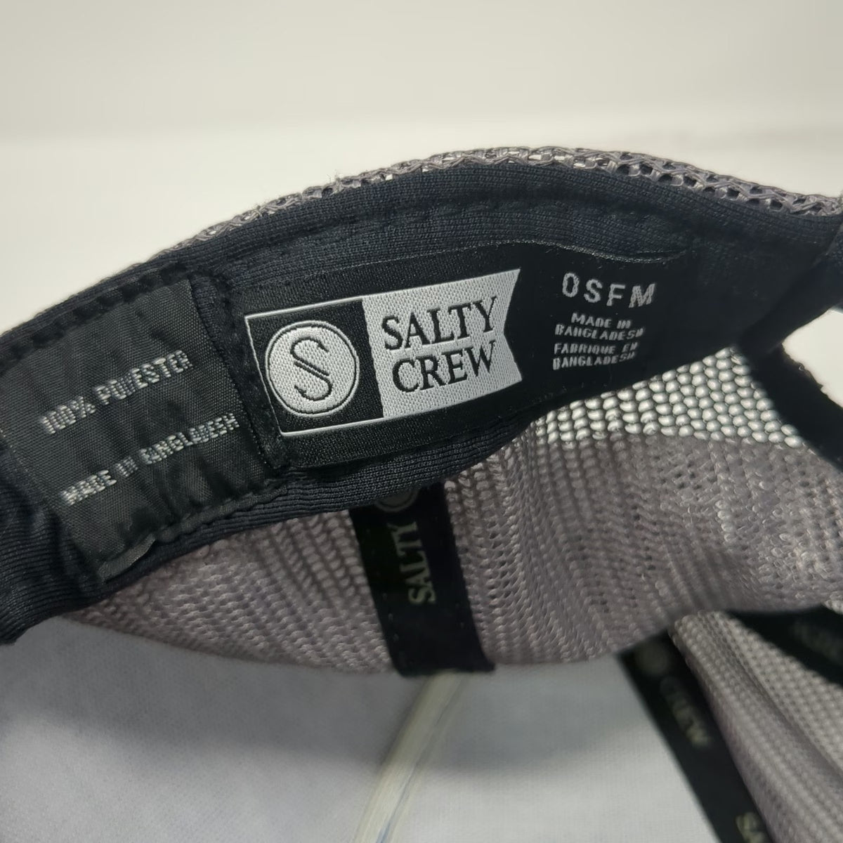 Salty Crew Trucker Hat Blue One Size Sink Swim S Hook Patch Mesh Back Snapback